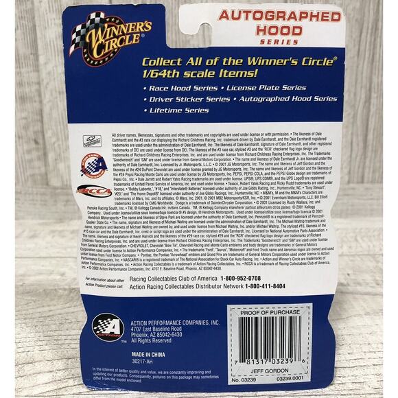 Lot of 3 Jeff Gordon #24 2001 CHAMPION Action Winners Double Platinum 200 Years - Picture 10 of 12